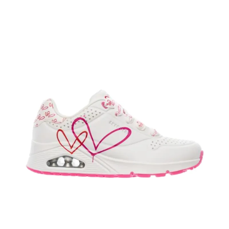 Skechers Uno Mid Top Training Shoes Women's White-1