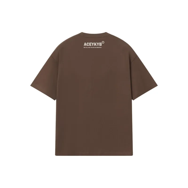 YK&YB T Shirts Unisex Brown-4