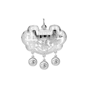 LAOYINJIANG 999 Fine Silver Peace Lock Kids'