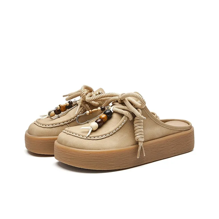 ST&SAT Rubber Sole Quiet Closed Toe Slippers Women's-2