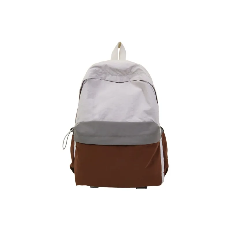 Wolfhorse Nylon Backpack Unisex Khaki & Black/Gray & Brown/White & Purple/White & Green/Blue-6