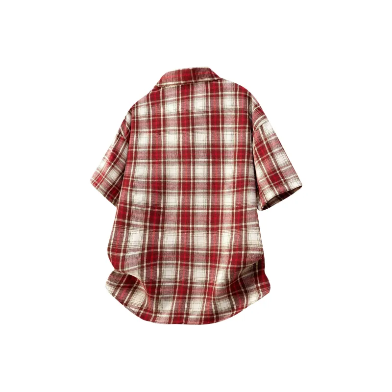 D&W Shirt Unisex Black Plaid Color-13