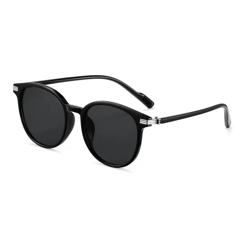 COLORE.IN TR/Memory Plastic Round Sunglasses Unisex-0