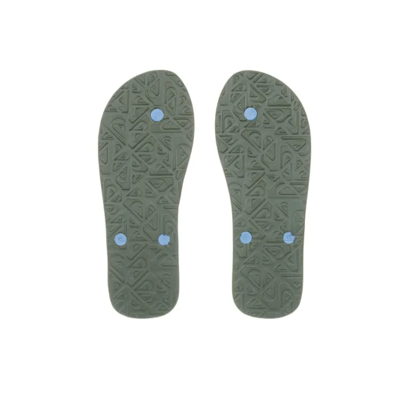 Quiksilver Molokai Art 25 Flip Flops Men's Blue-3