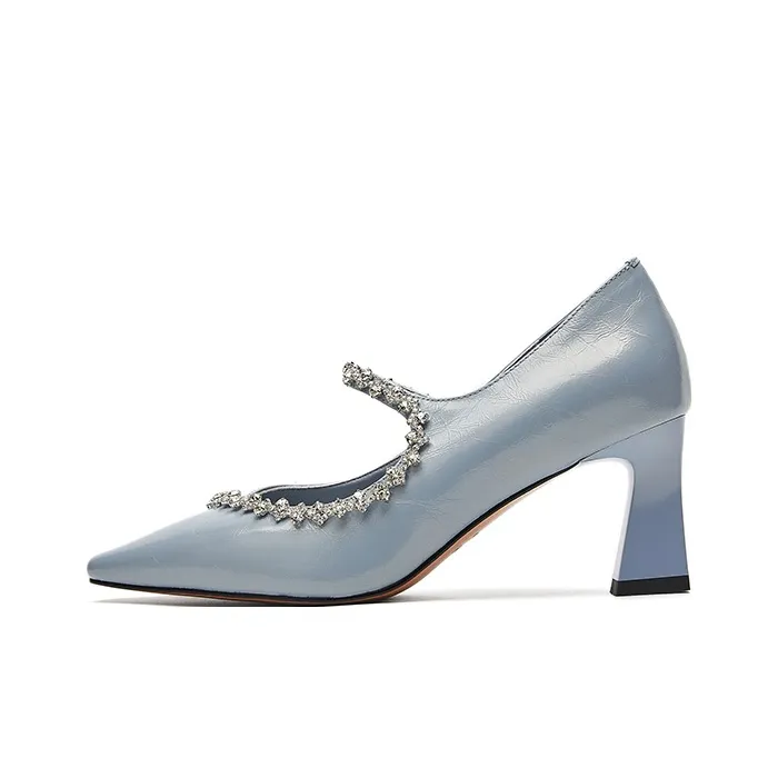 ST&SAT Chunky Heel High Heels Women's-6