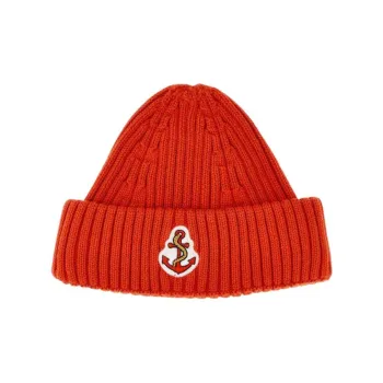 Mini Rodini Organic Cotton Beanies Kids' Red