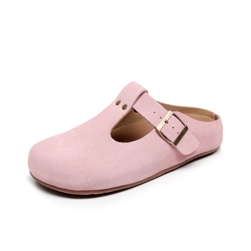 Golofi Rubber Sole Slip Resistant Closed Toe Slippers Women's-17