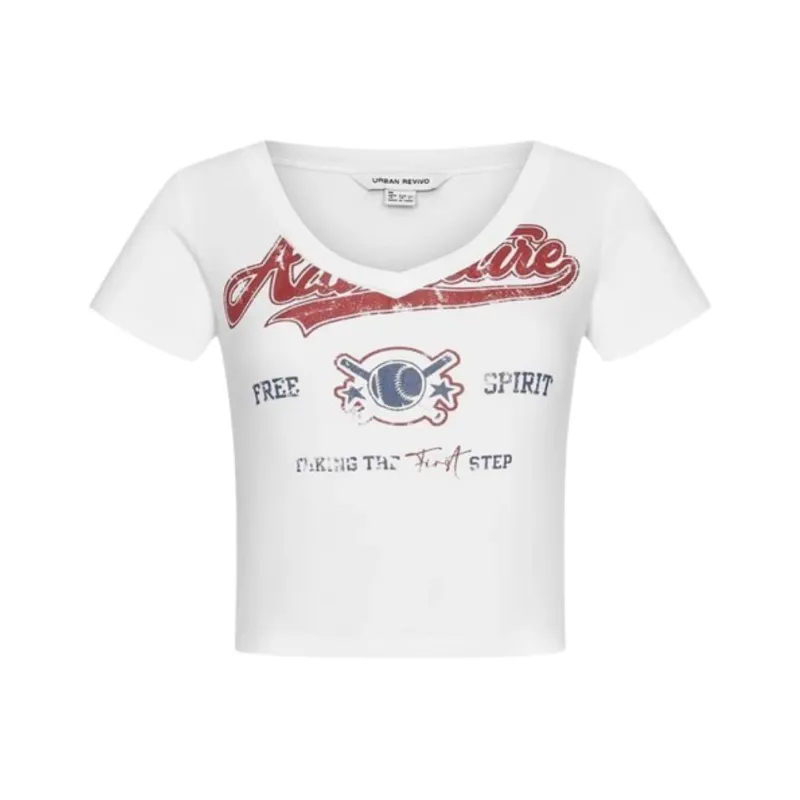 URBAN REVIVO T Shirts Women's White-0