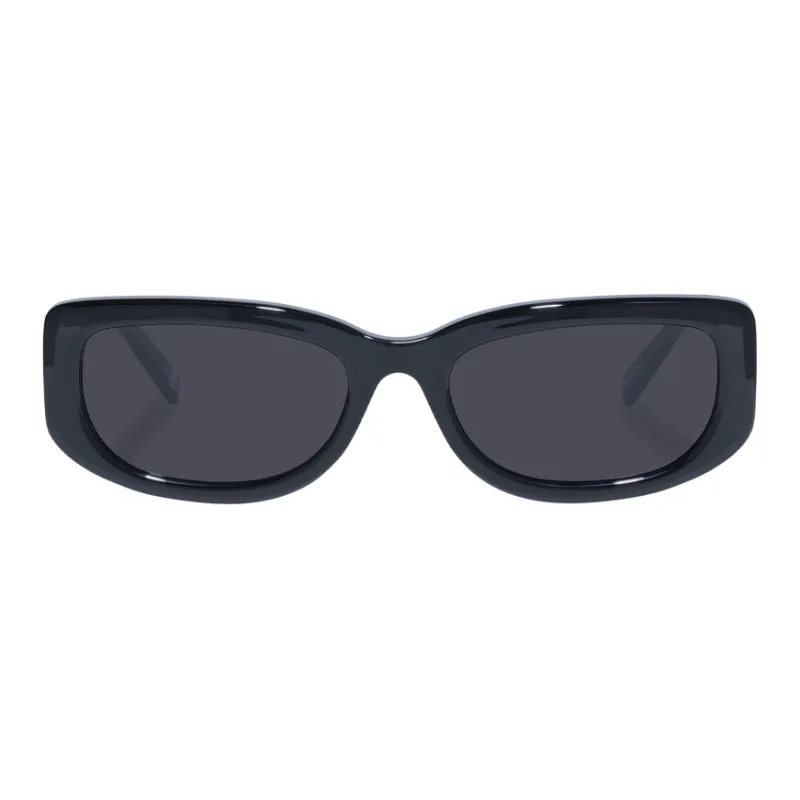 Le Specs Eco friendly PET Irregular Shape Sunglasses Unisex Black-1