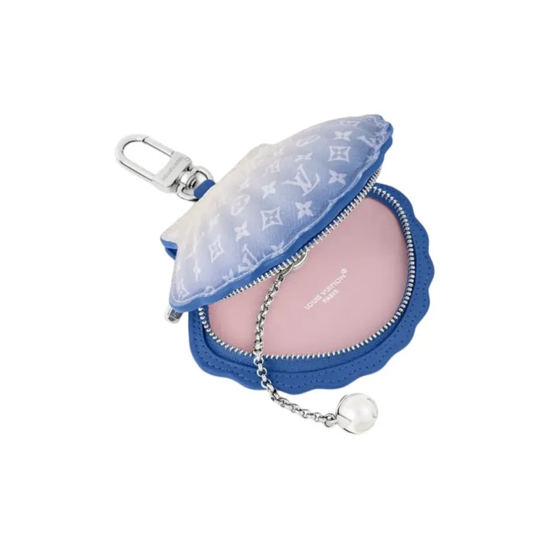 LOUIS VUITTON Shell Canvas Bag Accessory Men's Blue-2