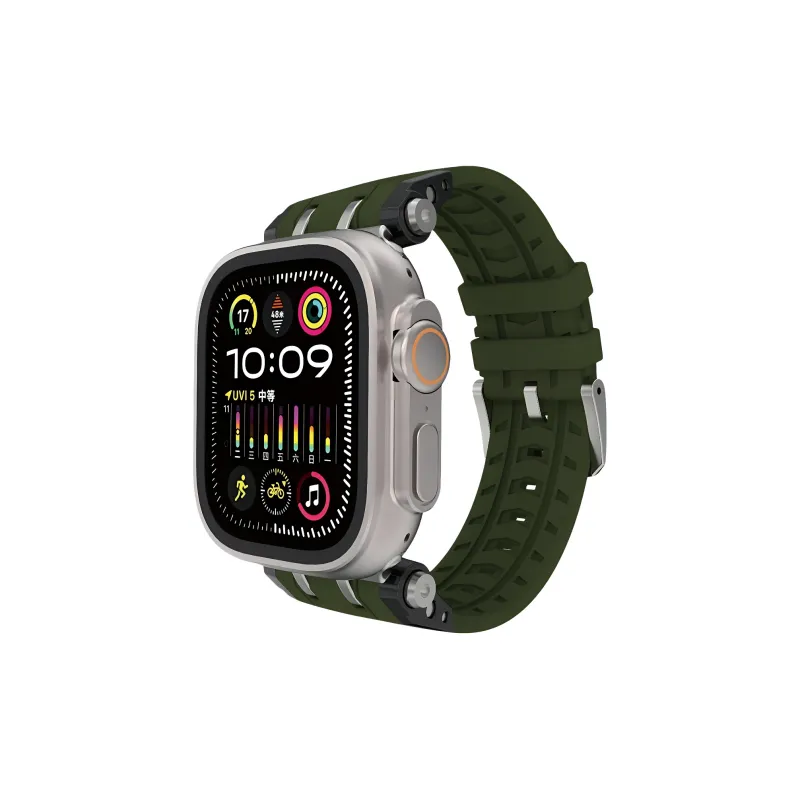 KVZUVUU Apple Compatibility Watch Band Silicone Material-11