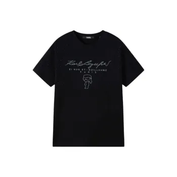 KARL LAGERFELD SS25 T Shirt Men's Black