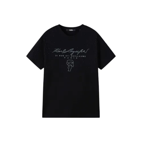 KARL LAGERFELD SS25 T Shirt Men's Black