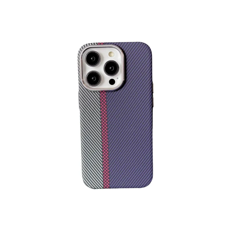 Record Star PC Material Magnetic Kevlar Texture Phone Cases Compatibility IPhone15pro Girlish Business Formal Style-8
