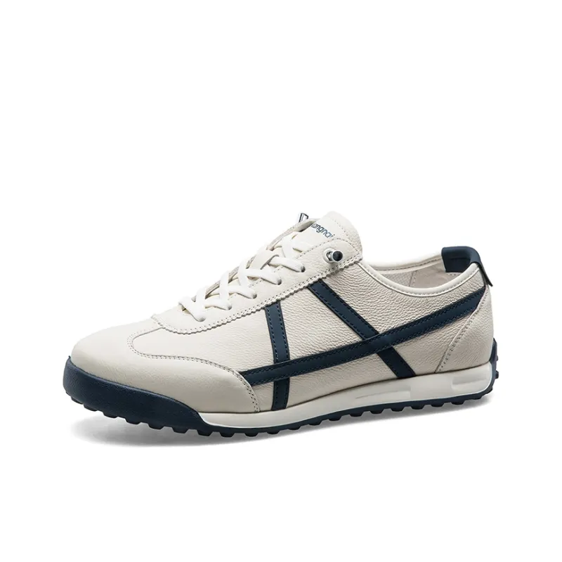 KANGNAI Men's Casual Shoes Men Low Top White/Blue-1