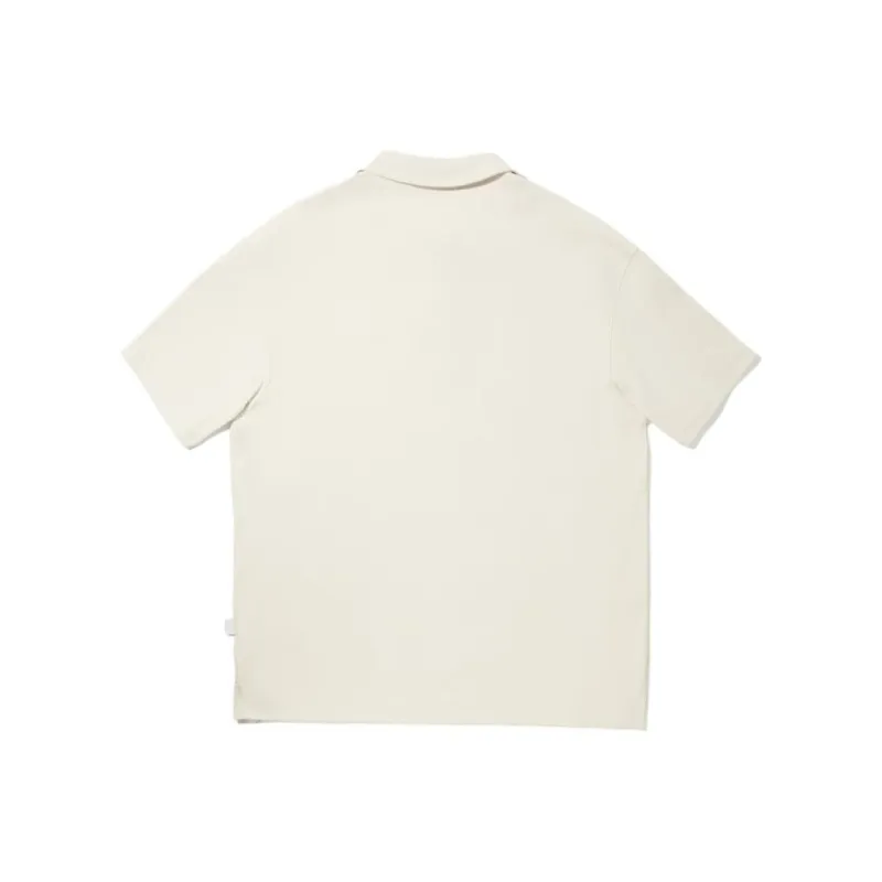LiNing Polo Shirt Unisex Pearl White-1