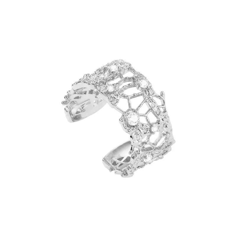 OOAK S925 Silver Fashion Versatile Ring Women's-15