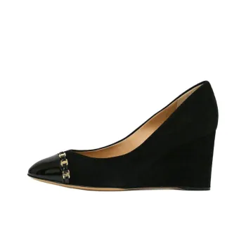 FERRAGAMO Wedge Heel High Heels Women's Black
