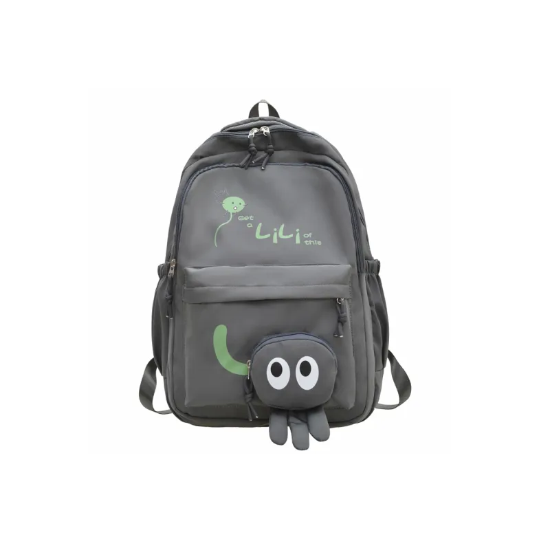 Kewuku Nylon Fabric Backpack Regular Unisex Multicolor-0
