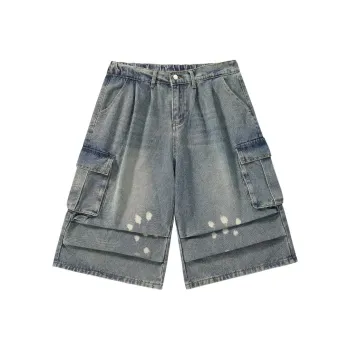 CASAMIA Denim Shorts Unisex Vintage Blue