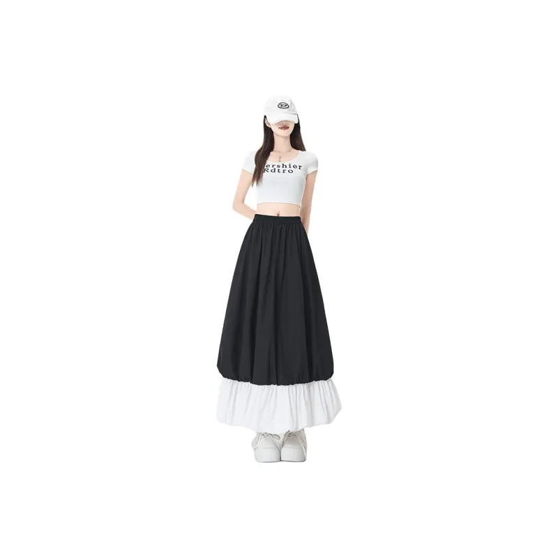 Mu Xiao Xin Casual Long Skirt Women's-0