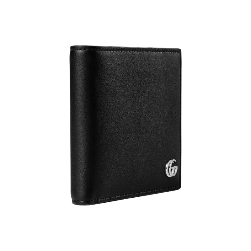 GUCCI Leather Wallet Men's Black-1