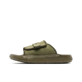 PAVEA Rubber Sole Slip Resistant Odor Resistant Abrasion Resistant Slide Slippers Men's Olive Green