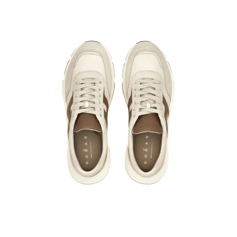 HOGAN H Patch Low Top Casual Shoes 4.5cm Men's Brown-2