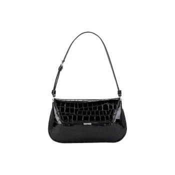 AMINA MUADDI Patent Leather Shoulder Bag Mini Women's Black
