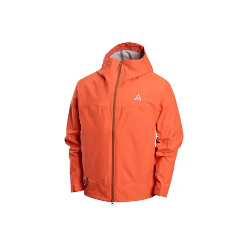 Nike ACG STORM FIT ADV Jacket Men's 633 Enthusiastic Red/Light Yellow Brown/Mountain White