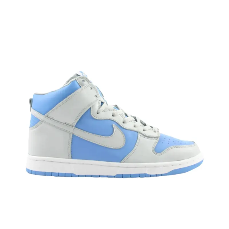Nike Dunk Anti Slip Wear Resistant High Top Skateboard Shoes Men's Gray Blue-1