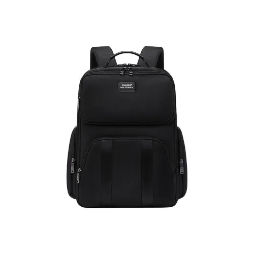 SWISS MILITARY Nylon Backpack Unisex Black