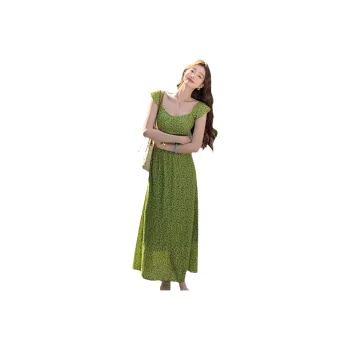 COVER TIME Slip Dresses Women's Green