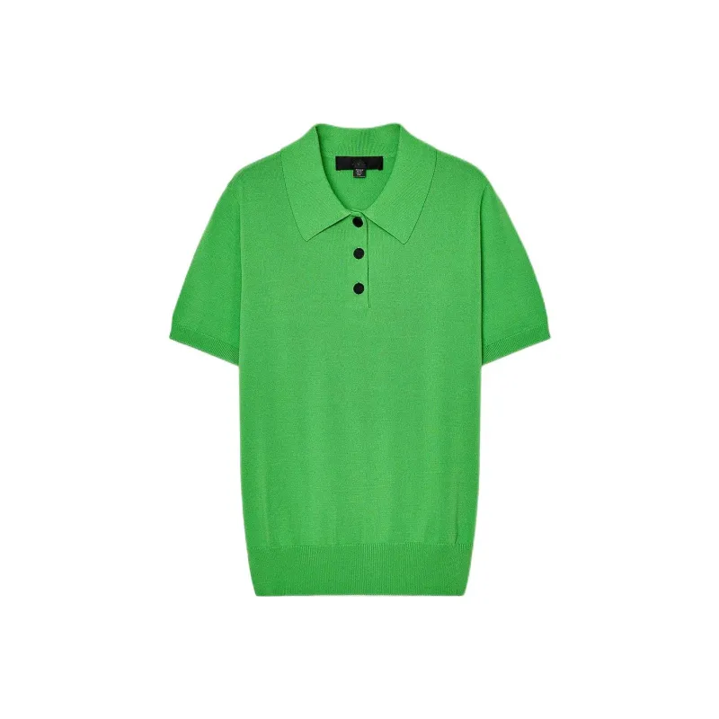 ZARA Polo Shirts Women's Green-0