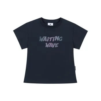 WAITINGWAVE Set in Sleeve T Shirt Women's