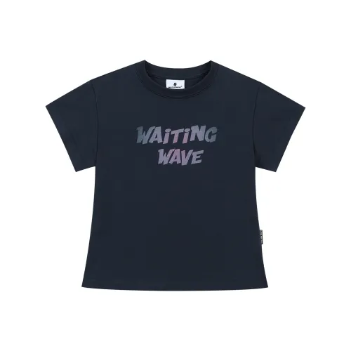 WAITINGWAVE Set in Sleeve T Shirt Women's