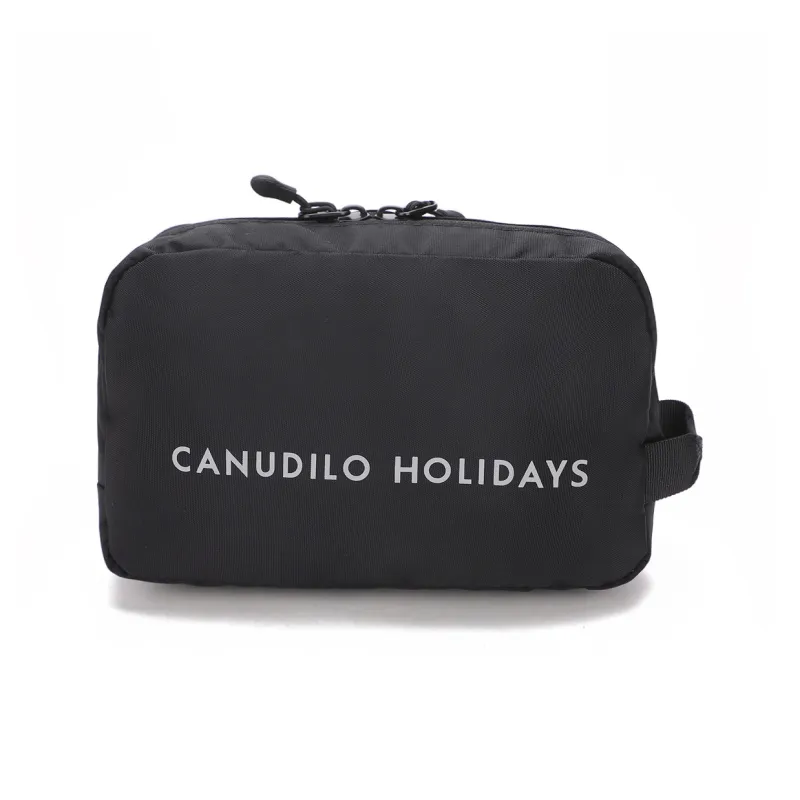 CANUDILO Polyester Clutch Regular Men's Black-4