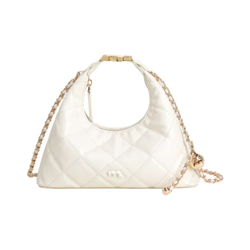 Miao Di Cow Leather Shoulder Bag, Crossbody Bag, Handbag Trumpets Women's Milkshake White