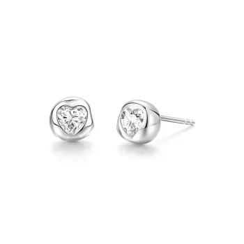 FANCI S925 Silver Stud Earrings Women's
