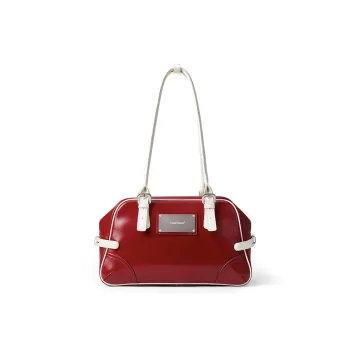 MCMIKO Cow Leather Shoulder Bag Women's Paris Red