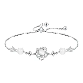 ZEGL Glass Cat Eye Bracelets Women's