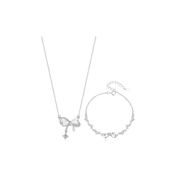GUDS GAVE Glass Cat Eye Necklaces Women's