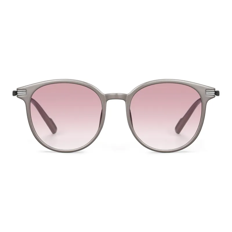 COLORE.IN TR/Memory Plastic Round Sunglasses Unisex-7