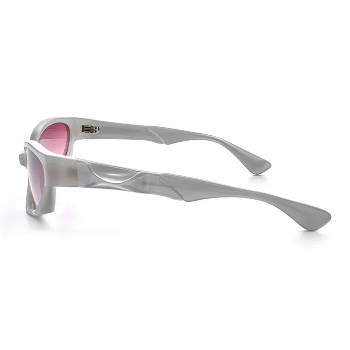THE OWNER Plate Frame Irregular Shape Sunglasses Unisex-15
