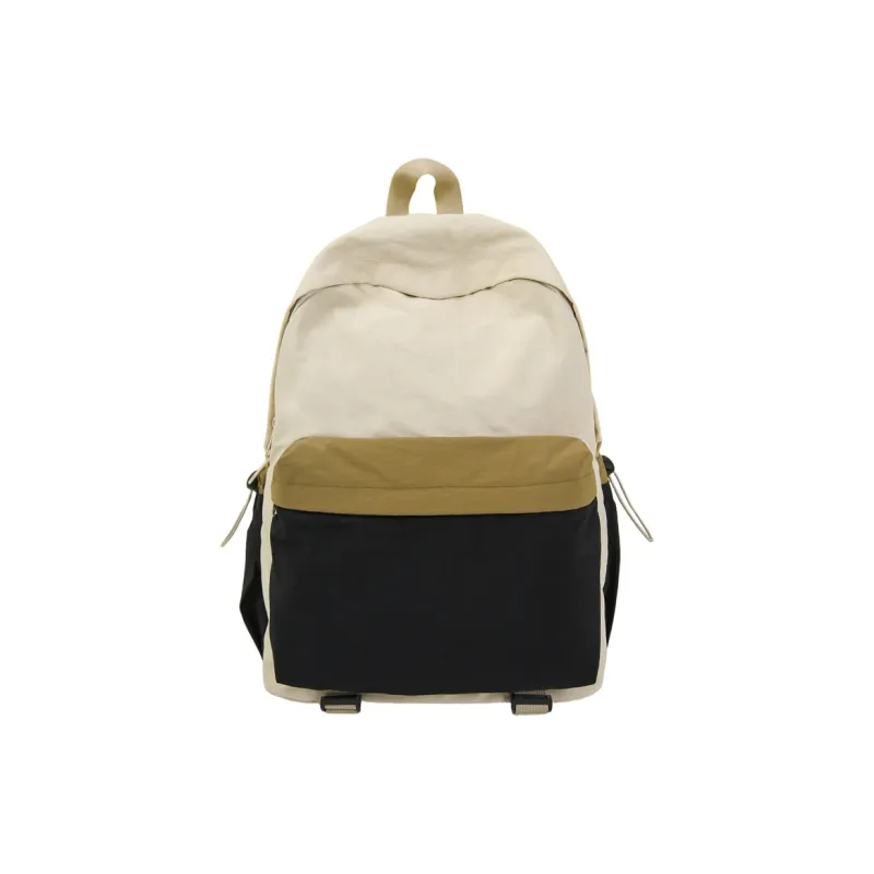 Wolfhorse Nylon Backpack Unisex Khaki & Black/Gray & Brown/White & Purple/White & Green/Blue-0