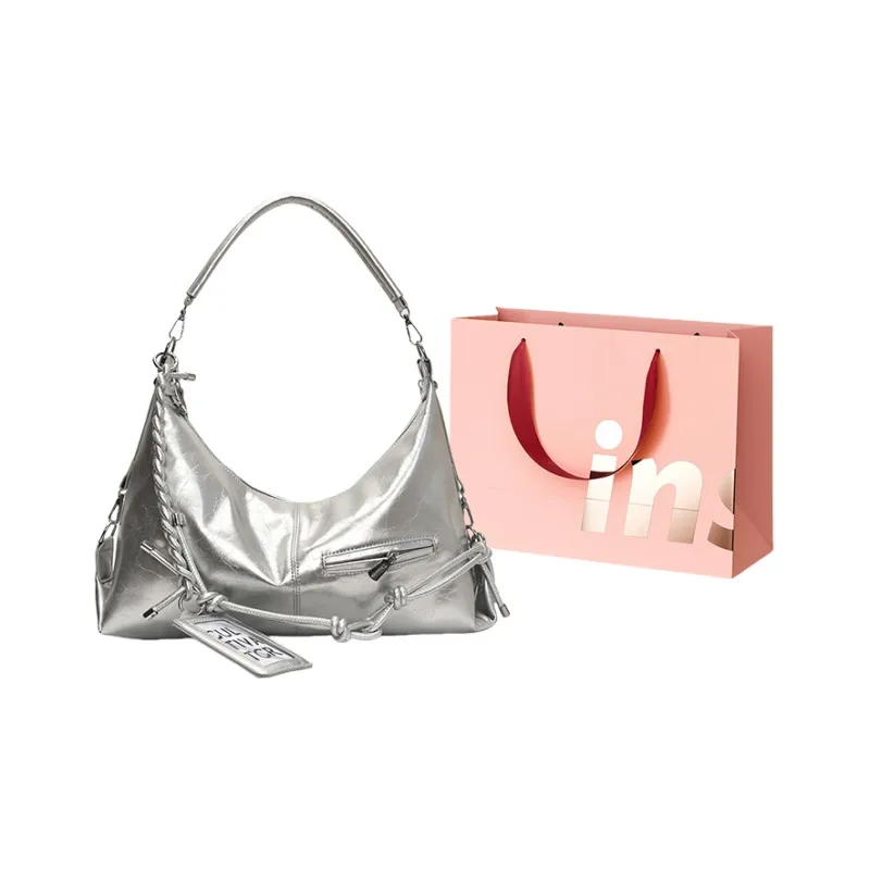 WHEELY BABY+ PU Shoulder Bag, Crossbody Bag Women's Red/Silver Black/White-8