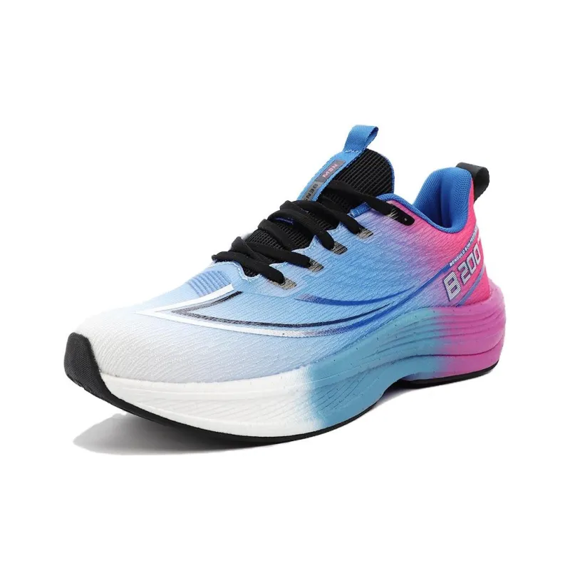 BIANSULONG Cushioning, Slip Resistant, Rebound Low Top Casual Long Distance Running Shoes Men's Electric Blue-0
