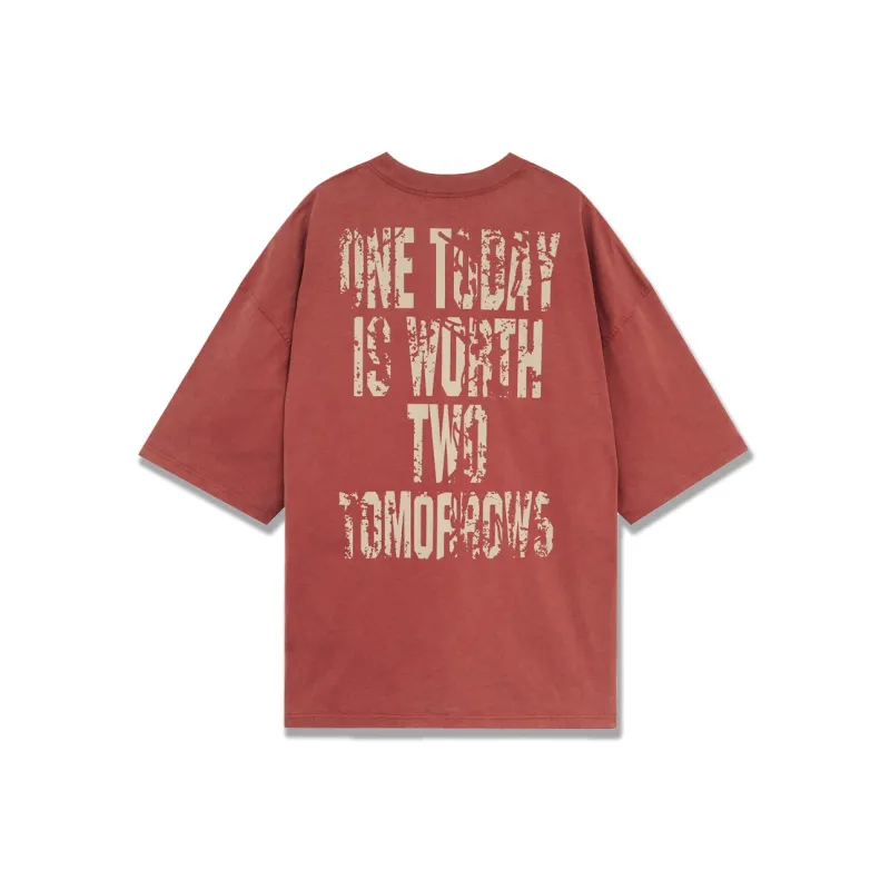 BD.POWER UP+ T Shirts Unisex Brick Red-1
