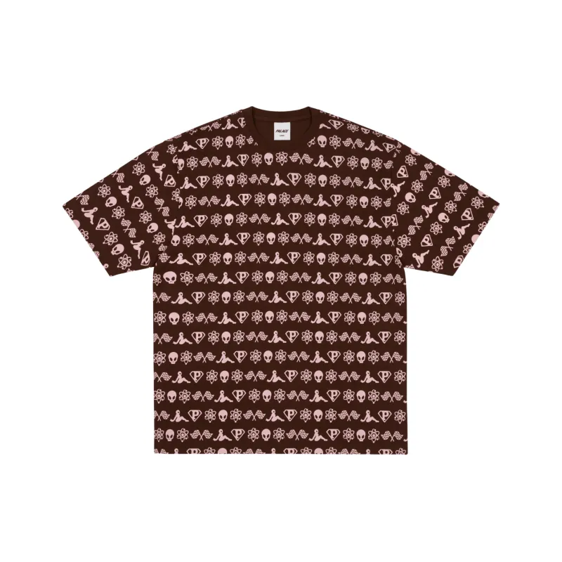 PALACE T Shirts Unisex Dark Red-0