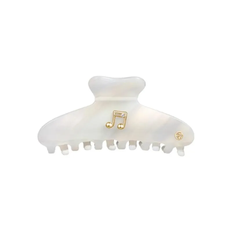 EVITA PERONI Acetate Plate Hair Clips Women's White-0